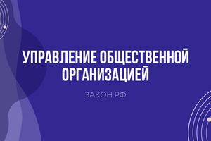 управление общественной организацией